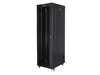 Изображение Szafa instalacyjna rack stojąca 19 42U 600x1000 czarna, drzwi szklane lcd (flat pack)