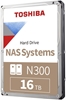 Picture of Toshiba 8.9cm (3.5") 16TB SATA3 NAS N300 7200RPM intern bulk