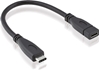 Изображение USB 3.2 kabelis TypeC,  M > F, 10 Gbit/s, 15cm, melns, Roline