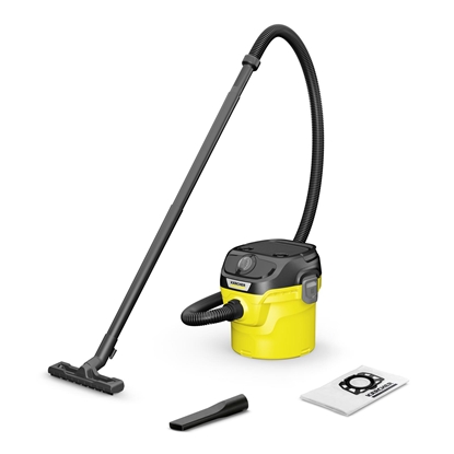 Attēls no Vacuum Cleaner|KARCHER|Suction power 220 AW|Input power 1000 W|Dust capacity 12 L|Drum vacuum|Cleaning type dry&wet|Dust container Dust bag|Colour Black/Yellow|1.628-400.0