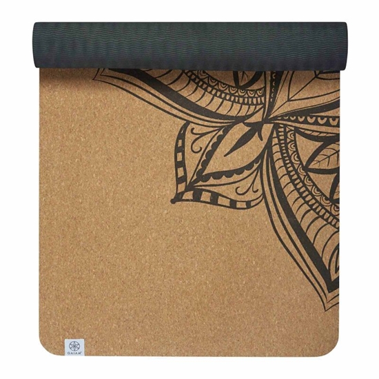 Изображение Vingrošanas paklājiņš Gaiam Printed Cork Mandala 5 mm 63495