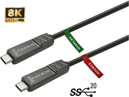 Picture of VivoLink USB-C to USB-C Cable 8m for AV