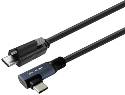 Picture of VivoLink USB-C to USB-C Cable Angled