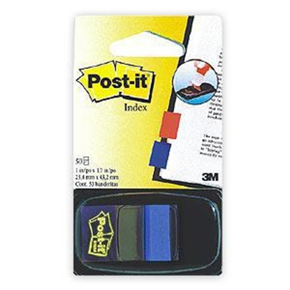 Attēls no *Indeksi 3M Post-it 680-2 zili 25x43mm/50l.