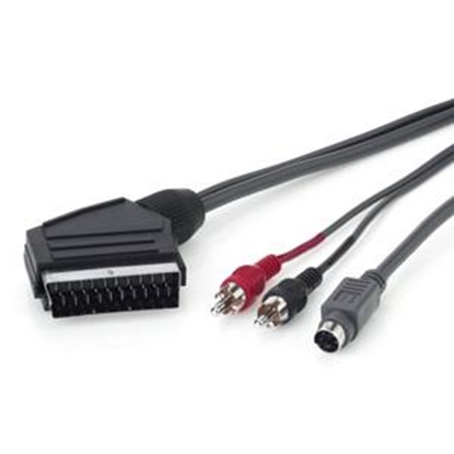 Attēls no *Kabelis VIDEO SCART/1xAV,SVGA 2m.