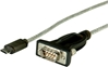 Picture of Adaptera kabelis USB Type C uz Serial, melns, 1.8 m, Roline