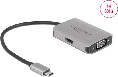 Attēls no Adapteris USB TypeC > 1xHDMI + 1xVGA, Delock