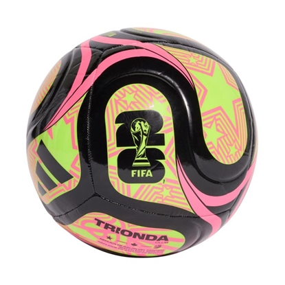 Picture of adidas Pasaules kausa 26. gada izcīņas futbola bumba Trionda Club, melna, rozā un zaļa JD8053 - 4