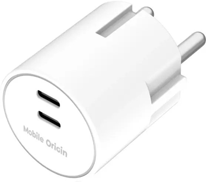 Picture of adowarka Mobile Origin 30W Charger Plug 2x USB-C white