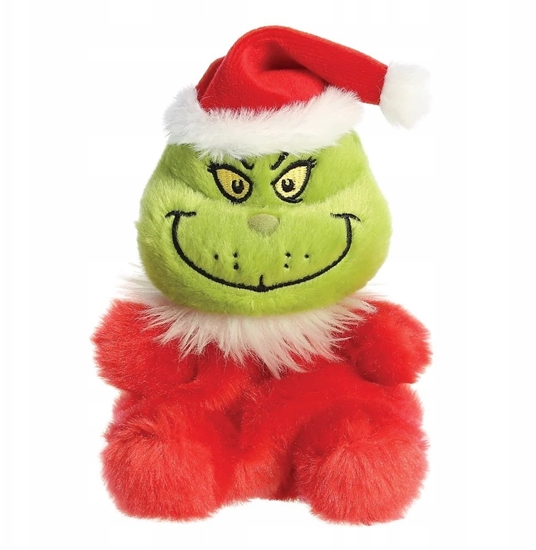 Picture of Aster Grinch - Pluszowa maskotka / przytulanka siedzcy Grinch w stroju witego Mikoaja 13 cm z kolekcji Palm Pals Eco-Friendly*