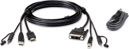 Attēls no Aten 2L-7D02DHX2 USB HDMI auf DVI-D Secure KVM Kabel Set