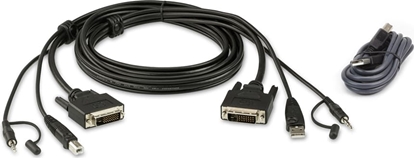Attēls no Aten 2L-7D02UDX2 USB DVI-D Dual-Link Secure KVM Kabel Set