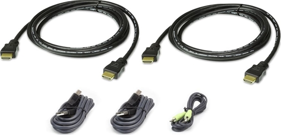 Picture of Aten 2L-7D02UHX5 USB HDMI Dual Display Secure KVM Kabel Set