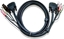 Attēls no Aten 2L-7D02UI KVM Kabel DVI-I (Single Link), USB, Audio, schwarz, 1,8 m