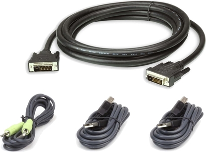 Attēls no Aten 2L-7D03UDX4 USB DVI-D Dual Link Secure KVM Kabel Set