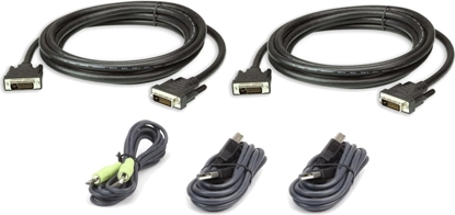 Attēls no Aten 2L-7D03UDX5 USB DVI-D Dual Link Secure KVM Kabel Set