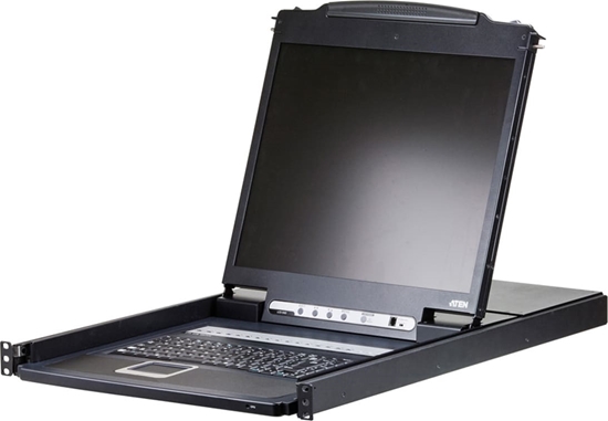 Picture of Aten CL1008M KVM-Switch, 43cm TFT, VGA, PS/2-USB, 8 Port, DE-Layout