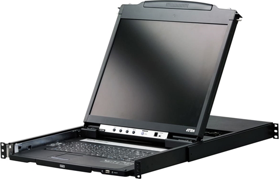Picture of Aten CL5800N KVM-Console, 48cm LCD, VGA, PS/2-USB, Peripheral Port, DE-Layout