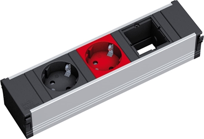 Изображение Bachmann CONI 1xCEE7/3 1xCEE7/3 red, earthing contact 1x black + 1x red