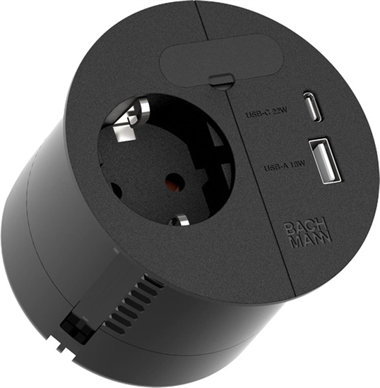 Изображение Bachmann LOOP IN CHARGE 1xCEE7/3, 1xUSB A/C 22W 1xKBD 0,2m