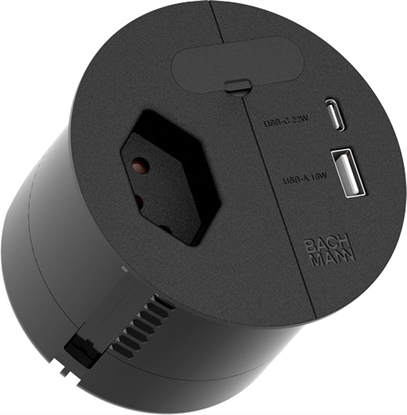 Picture of Bachmann LOOP IN CHARGE T13 USBA/C22W CH, Zuleitung 2,0m H05VV-F3G1,5mm² Durchfrg.