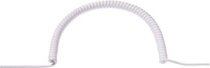 Изображение Bachmann Wendelleitung 1,5m-6m ws 0,2m gerade, H05VV-F 3G1,5mm², glatt geschnitten