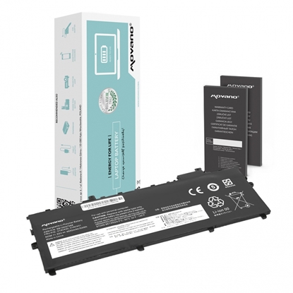 Attēls no Bateria 01AV430 do Lenovo ThinkPad X1 Carbon 5 6 2017 2018 - 4650 mAh (54 Wh)