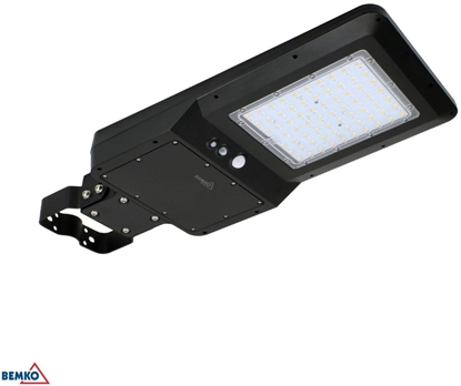 Picture of Bemko Solarna oprawa uliczna LED 40W 6000LM 3000/4000/6000K IP65 Czarna Cz. Pir (72484)
