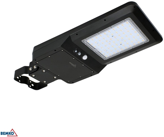 Picture of Bemko Solarna oprawa uliczna LED 40W 6000LM 3000/4000/6000K IP65 Czarna Cz. Pir (72484)