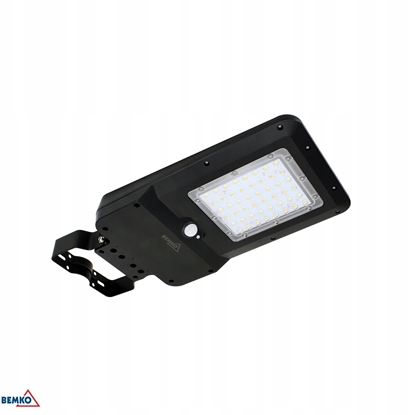 Picture of Bemko SOLARNA OPRAWA ULICZNA LED BEMKO SOLGER 20W 3000LM 3000/4000/6000K IP65 CZARNA CZ. PIR