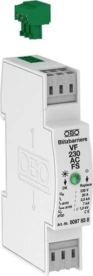 Picture of Bettermann Ogranicznik przepi dla systemów dwuyowych 255VAC 2,5kA 1,4kV VF230 AC-FS (5097858)