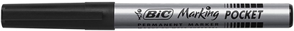 Picture of Bic BIC Marking Pocket 1445, Black, Bullet tip, Black, Silver, Medium, 4.2 mm, 1.1 mm