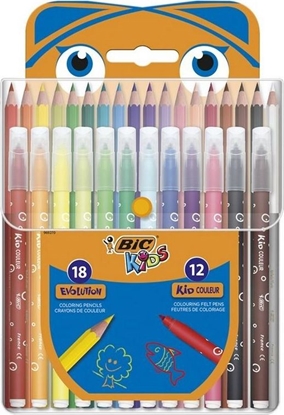 Attēls no Bic Zestaw kredki 2w1 + flamastry BIC