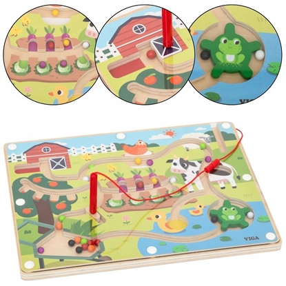 Attēls no Bkids Viga 44851 Labirynt Magnetyczny Dzie na Farmie