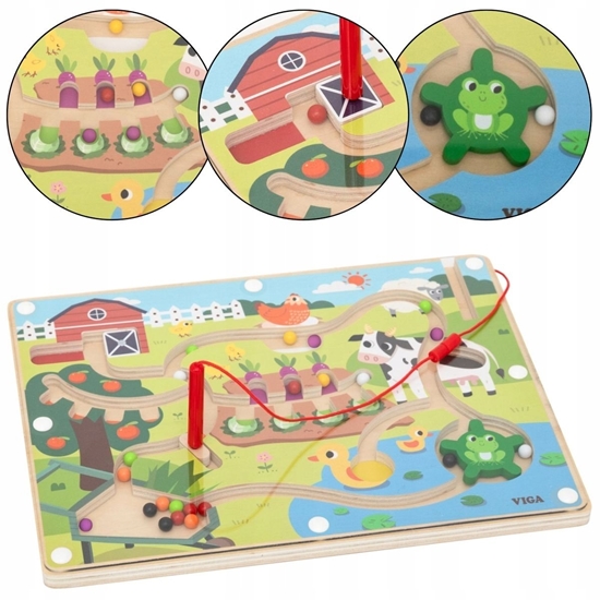 Picture of Bkids Viga 44851 Labirynt Magnetyczny Dzie na Farmie