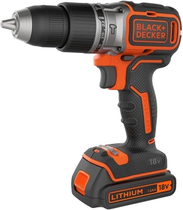 Attēls no BLACK & DECKER 18V Drill Driver with 2x2.0 Ah Batteries | BCD383D2XK-QW