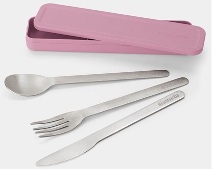Attēls no Brabantia 3-czciowy zestaw sztuców Make & Take Lilac Pink 241925
