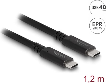 Attēls no Cable USB4™ 40Gbps, PD240W, 1.2m Delock
