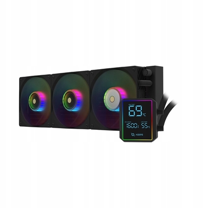 Attēls no Chodzenie wodne AQIRYS AQIRYS Chodzenie do procesora AiO AURORA 360 black