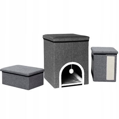 Picture of Costway ZW2L LEGOWISKO  DOMEK DLA KOTA SCHODY    HOUSE 3