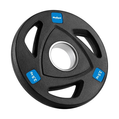 Picture of Čuguna olimpisko svaru komplekts ar gumijas pārklājumu 4x2.5kg, diametrs 51mm , REBEL ACTIVE