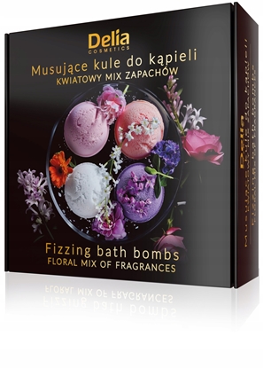Attēls no Delia DELIA Musujce kule do kpieli - Kwiatowy mix zapachów 4 x 100g
