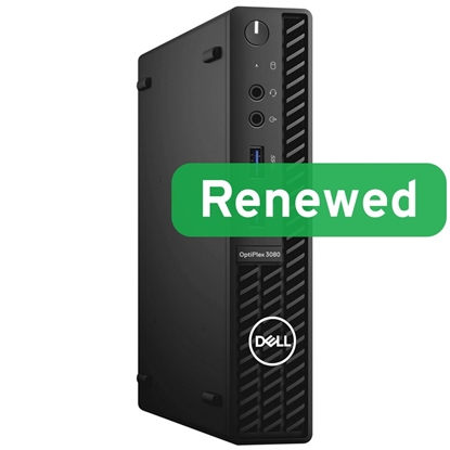 Изображение DELL Renewed Grade A | OptiPlex 3080 Micro | Intel Core i5 | i5‑10500T | 8 GB | SSD | 256 GB | Intel UHD Graphics 630 | Windows 11 Pro