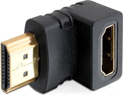 Изображение Delock Adapter HDMI male to HDMI female 90° down