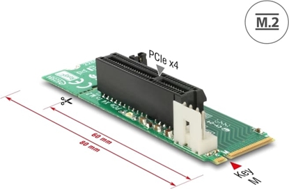 Изображение Delock Adapter M.2 Key M male to PCI Express x4 Slot