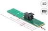 Изображение Delock Adapter M.2 Key M to SFF-8643 NVMe 22110 / 2280 / 2260