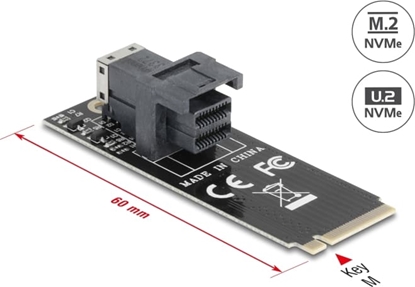 Изображение Delock Adapter M.2 Key M to SFF-8643 NVMe 2260