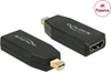 Изображение Delock Adapter mini DisplayPort 1.2 male > HDMI female 4K Passive black