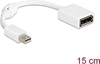 Изображение Delock Adapter mini DisplayPort male to DisplayPort female 8K white