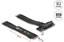 Attēls no Delock M.2 Key M to U.2 SFF-8639 NVMe Adapter angled with 20 cm cable